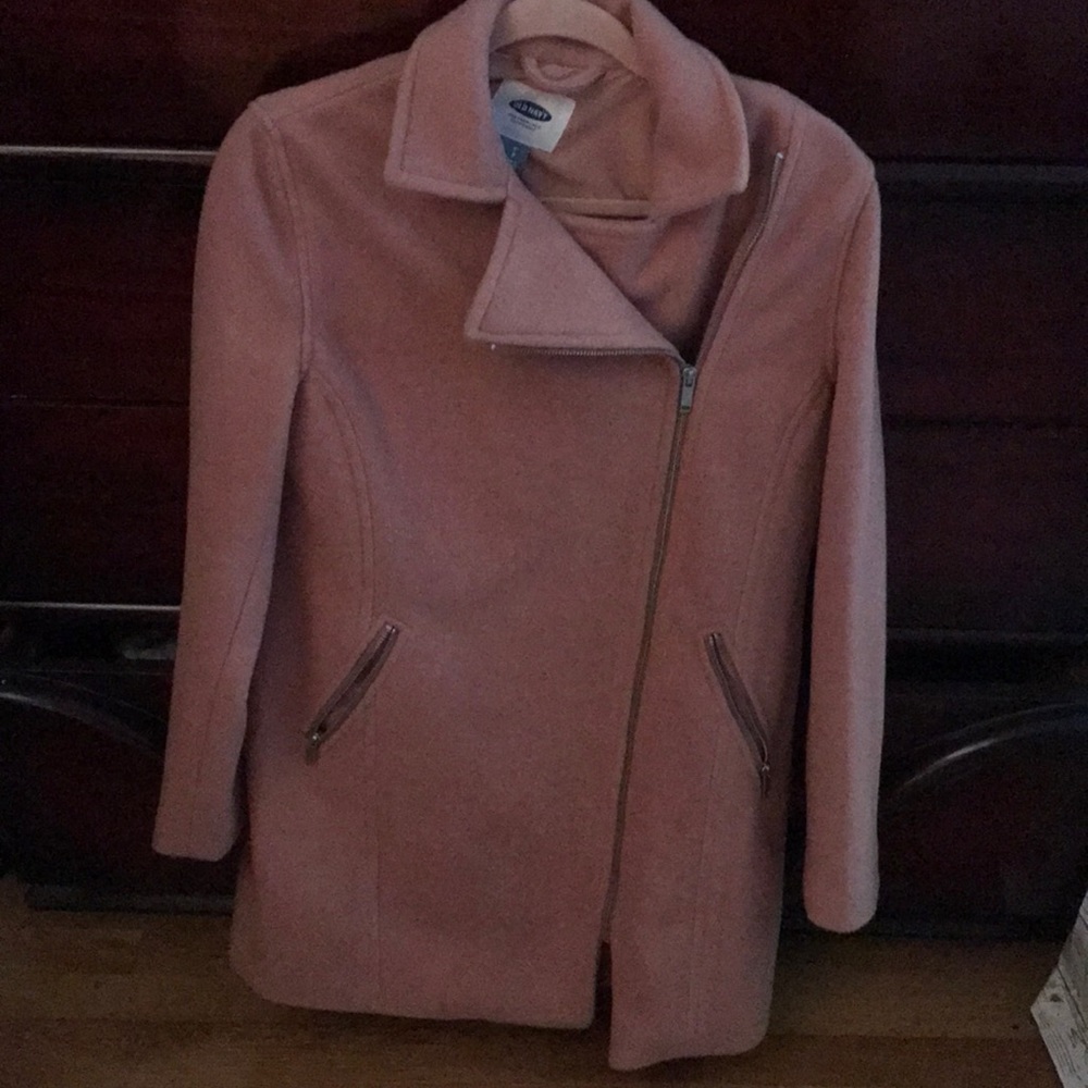 Pink pea coat